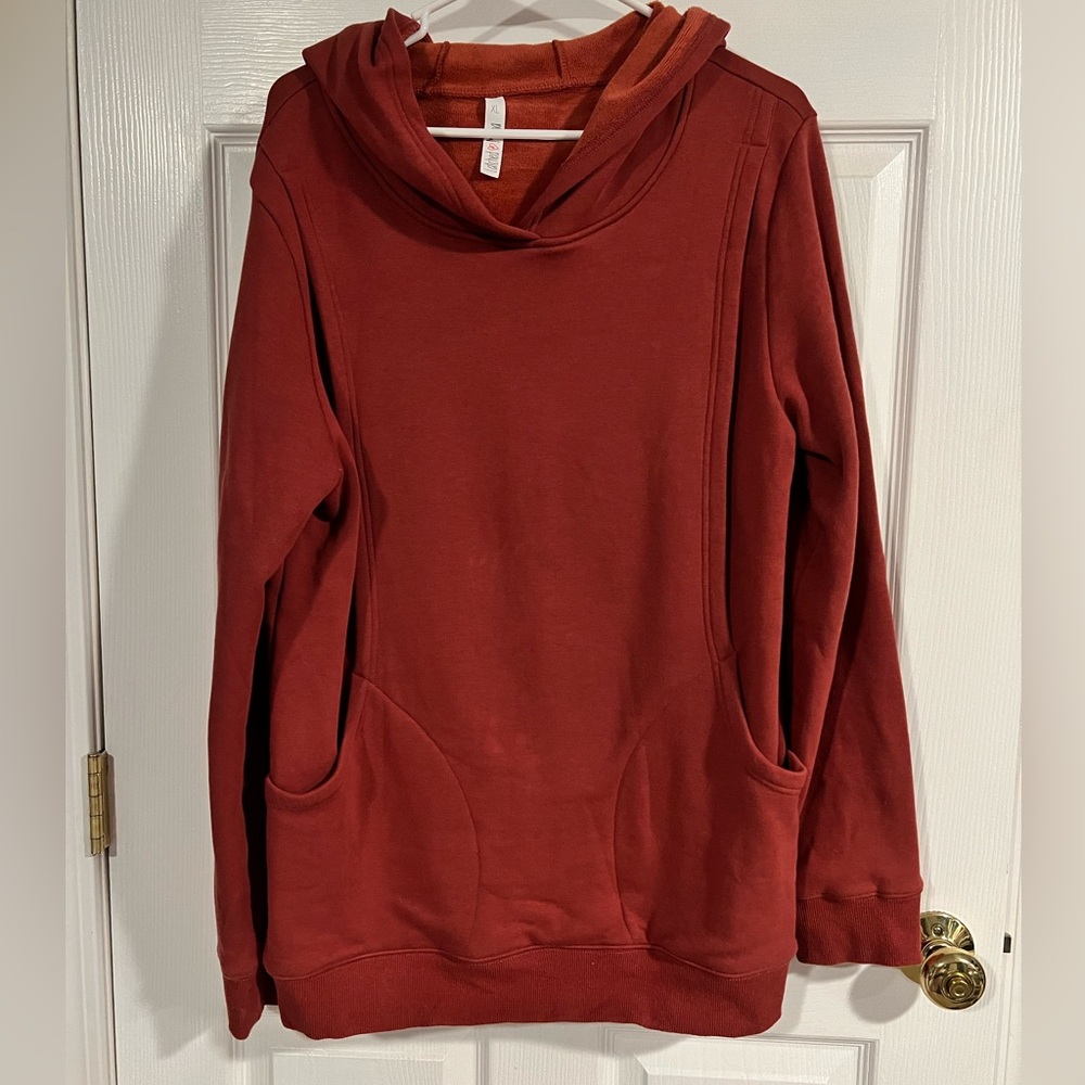 Latched Mama Heavy Hoodie Rust